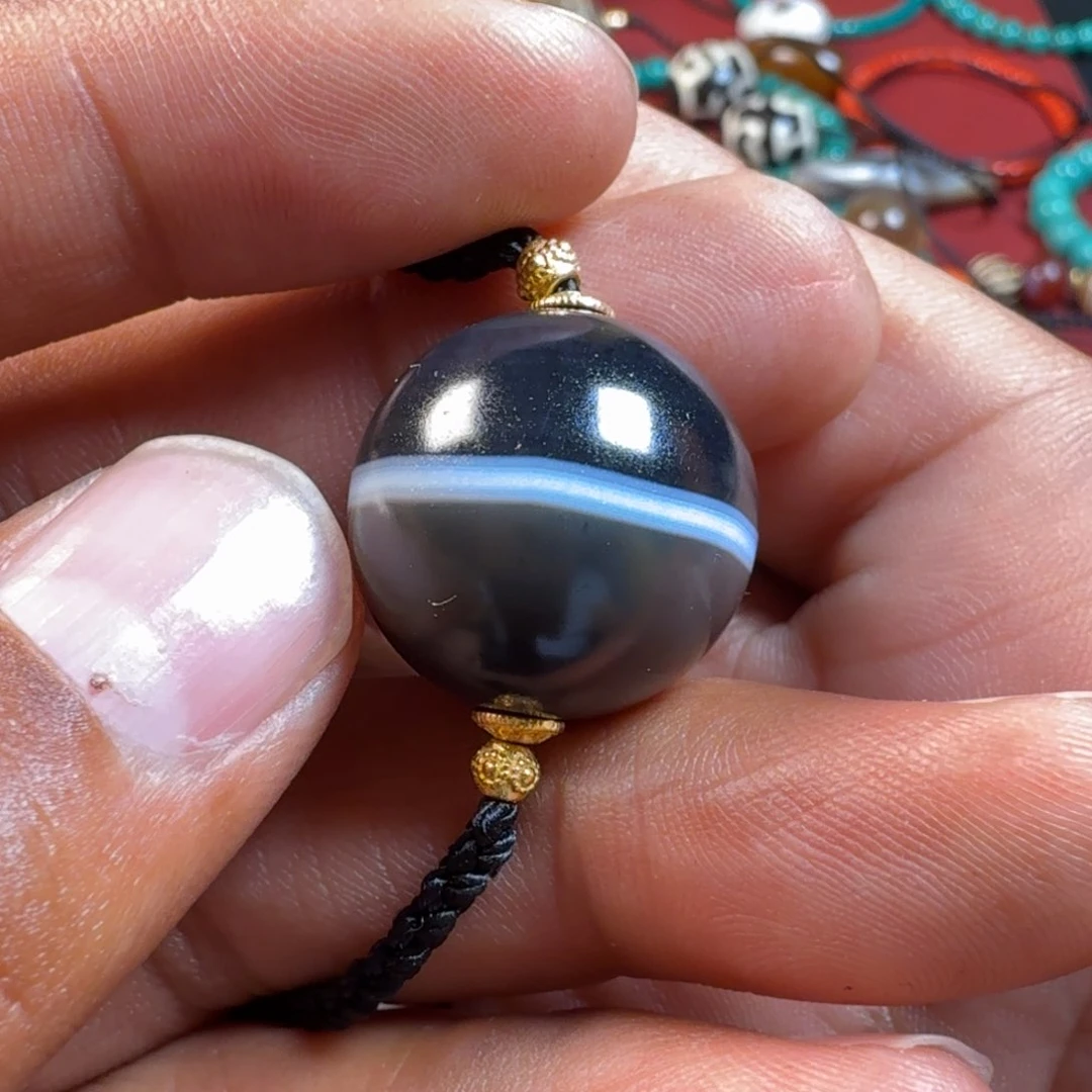 琉璃颈饰福**满精品珠子