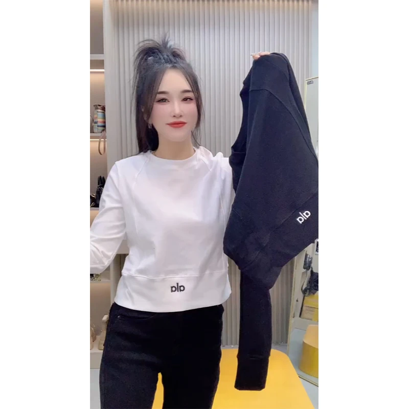 欧洲站 2025秋季新款女装简约百搭长袖T恤宽松显瘦打底衫女上衣潮