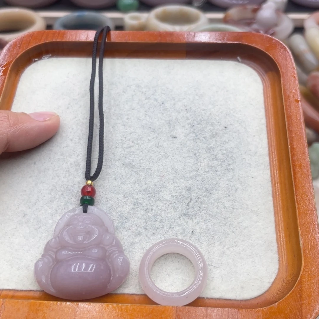 石英岩玉圈口17未镶嵌我***猫