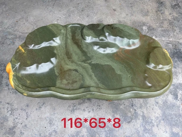 端砚绿端水波纹茶盘，喜欢的朋友可以联系我们的