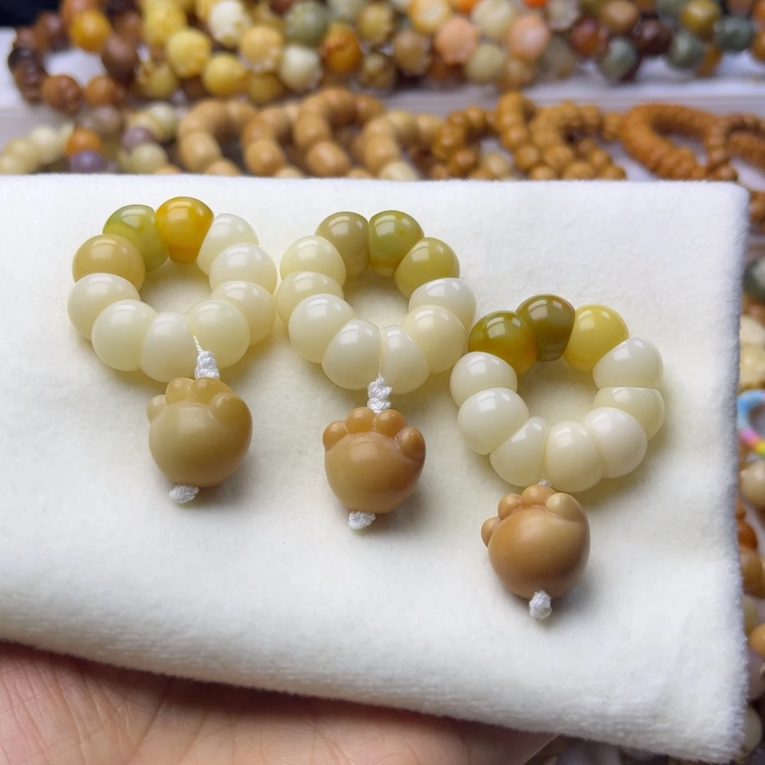 手串菩提根/象牙果蒜瓣手捻14mm一串