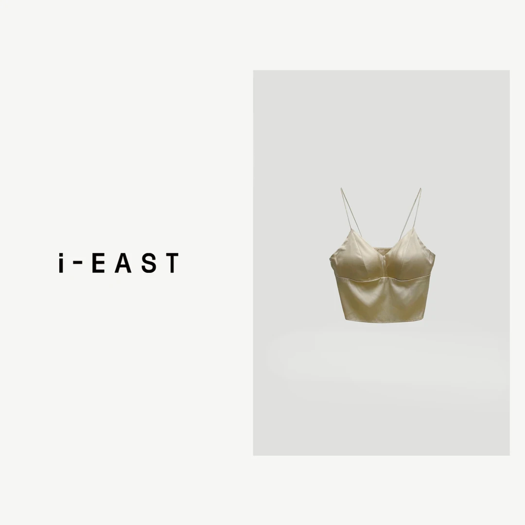 i-EAST 海岛辣妹~ 时尚百搭带垫吊带背心-4X PS7253