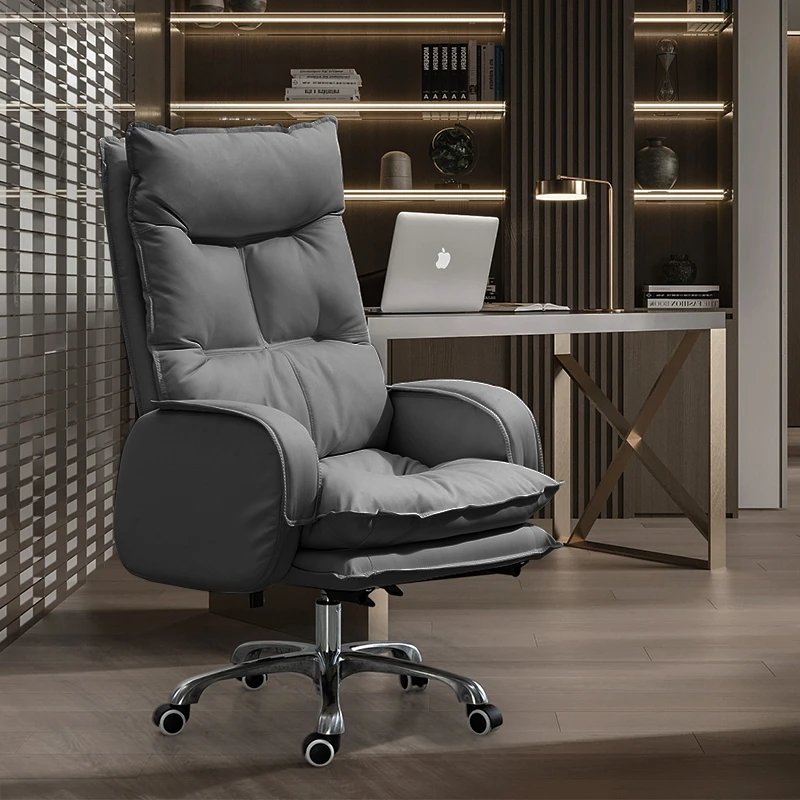 彻彻老板椅家用办公电脑椅舒适久坐办公室椅子沙发椅书房座椅可躺