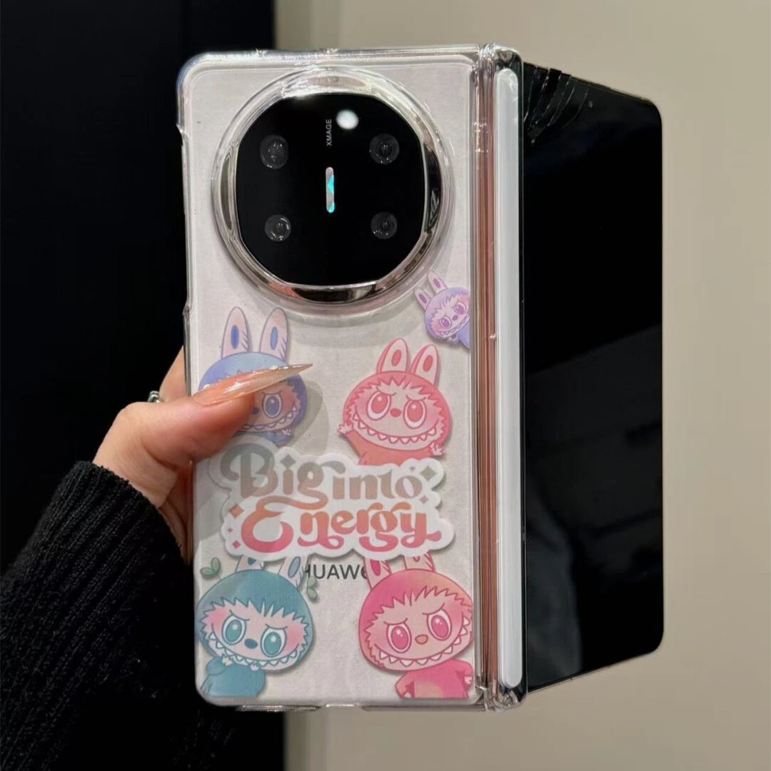 适用华为mateX6典藏版手机壳彩色小怪兽磁吸中轴matex5/x3男女款