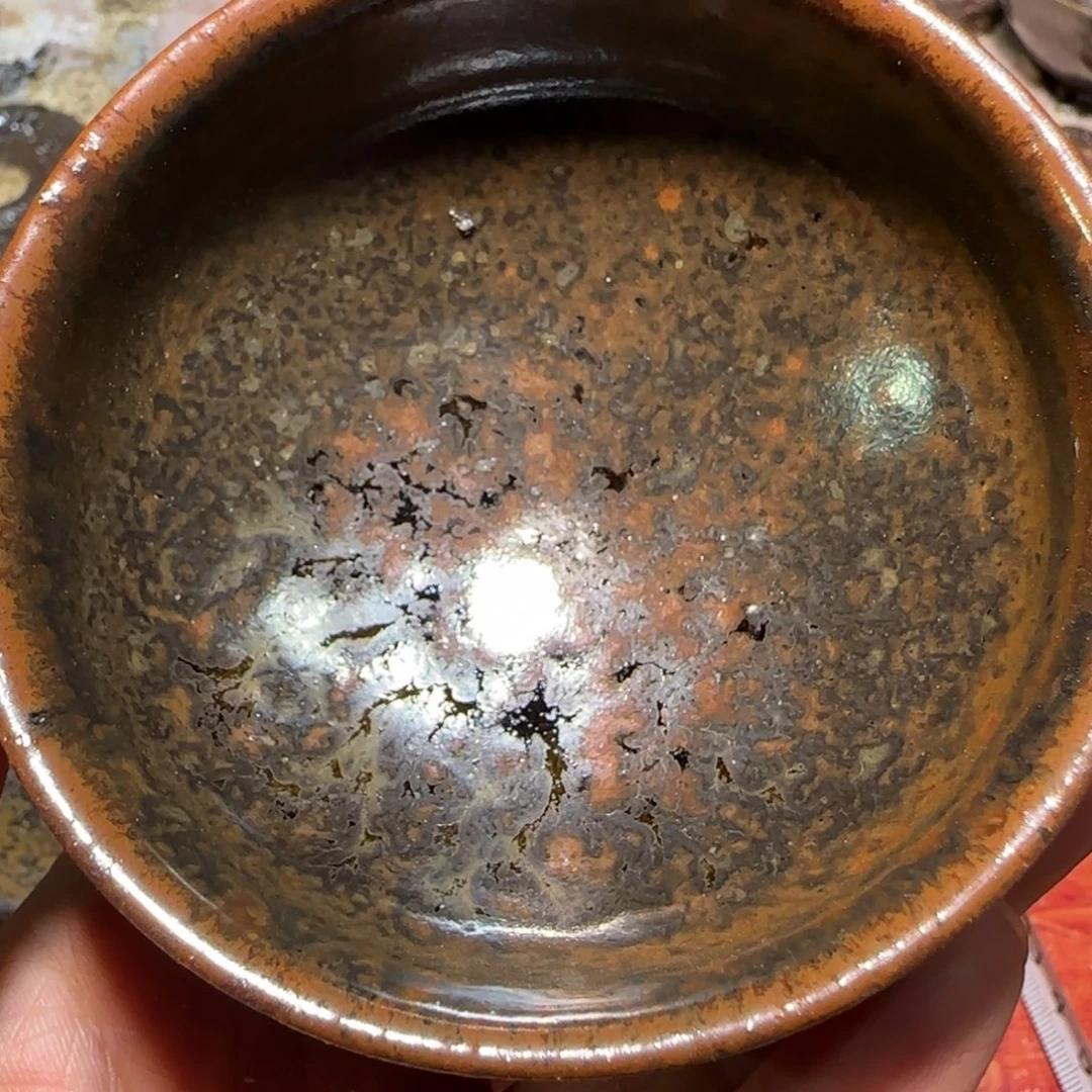柴烧建盏茶盏茶杯587