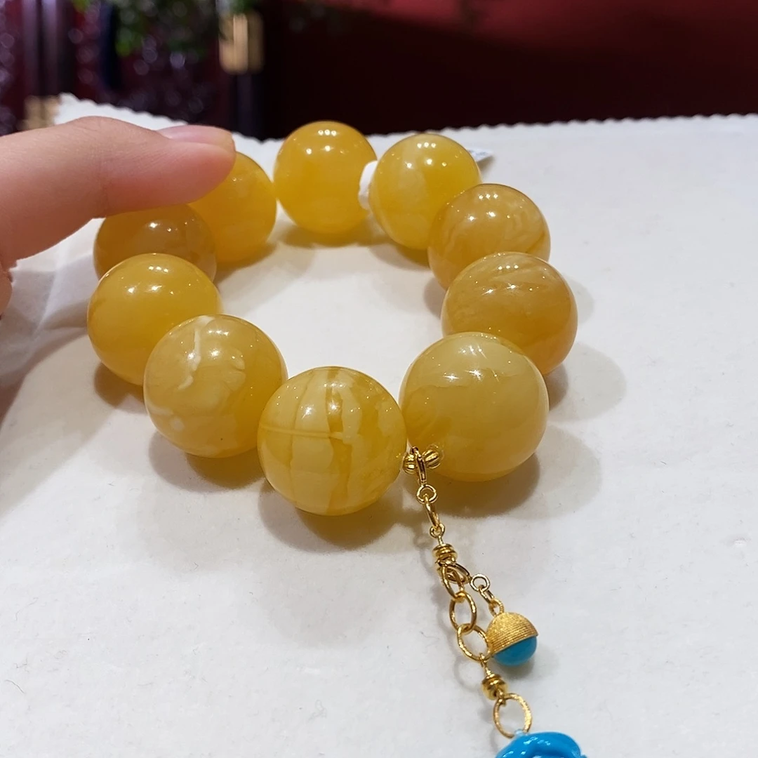 蜜蜡未镶嵌手串蜜蜡