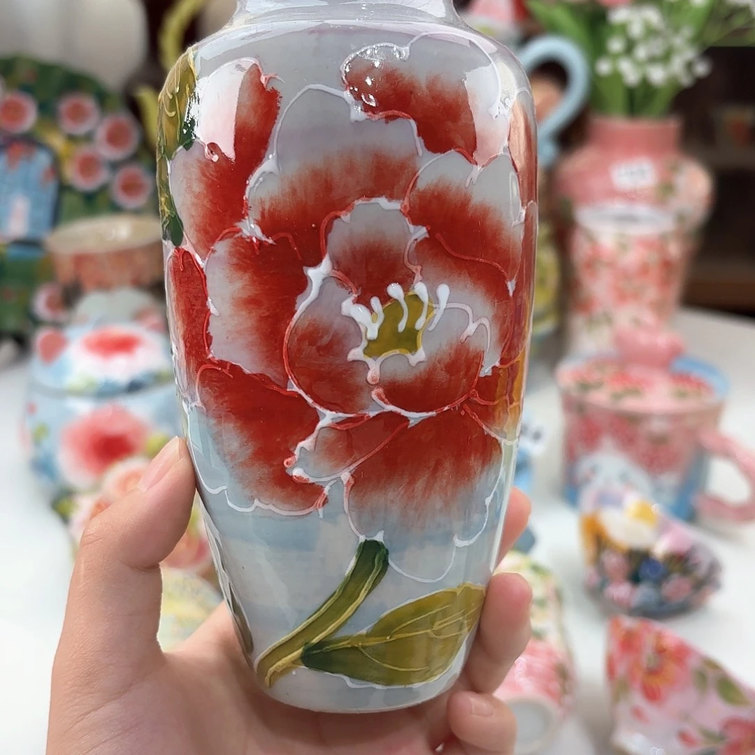 景德镇手绘高温釉下彩陶瓷茶具