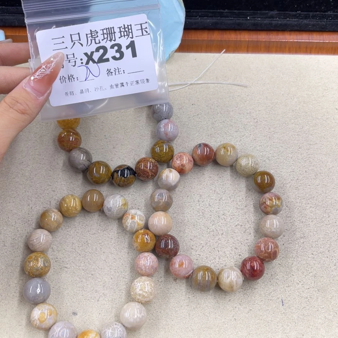臭***臭硅化珊瑚（珊瑚玉）h未镶嵌