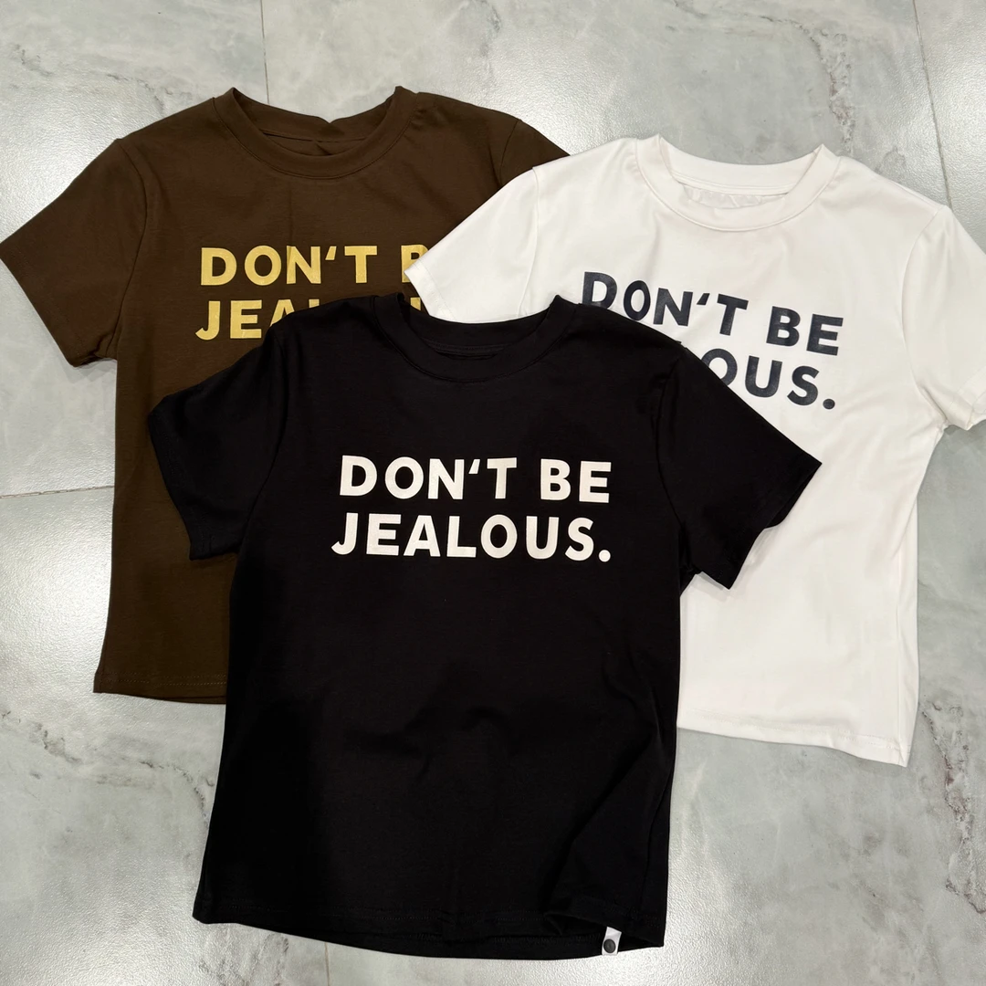 【海南珍珍】字母印花潮流百搭T恤250532