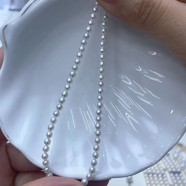颈饰银S925镶嵌淡水珍珠
