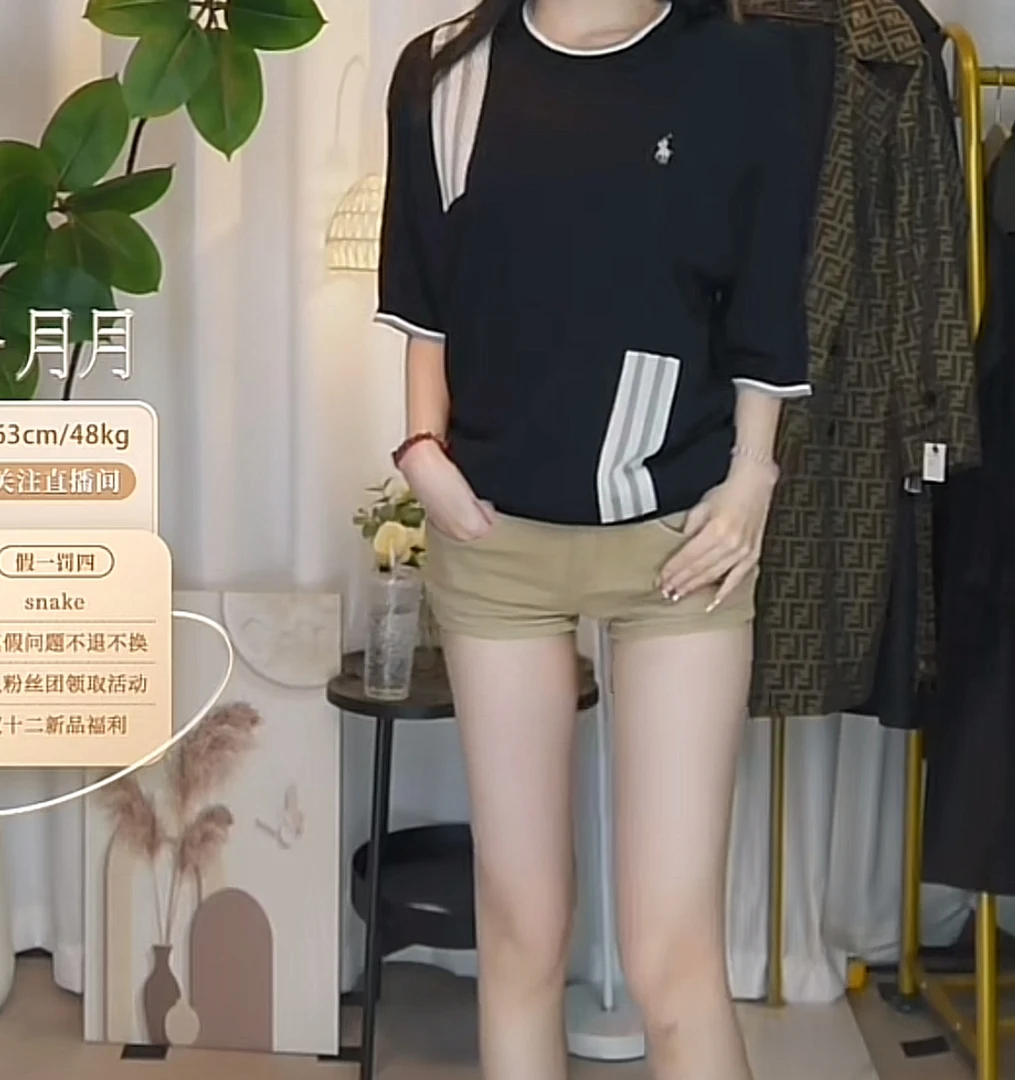 95新 Ralph Lauren/拉夫劳伦 拉夫劳伦刺绣logo短袖上衣fy3580