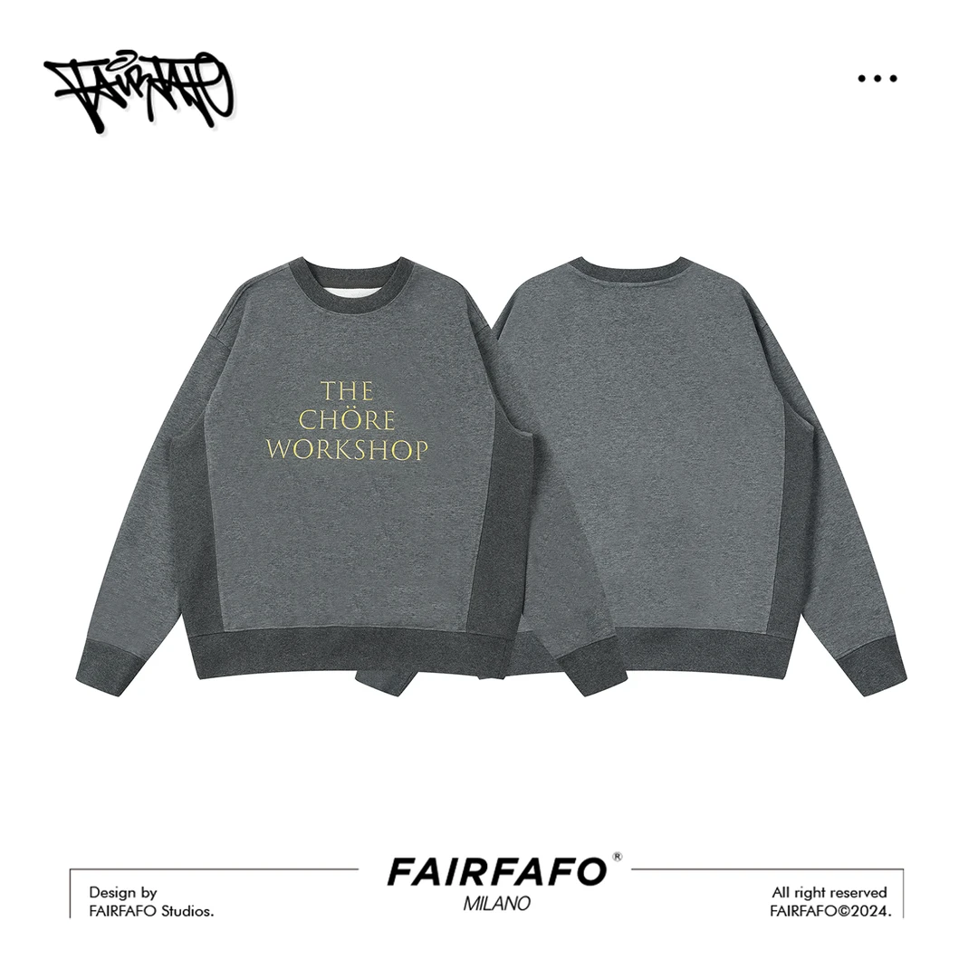FAIRFAFO林肉肉【圆领字母套头长袖】CXBL4B138