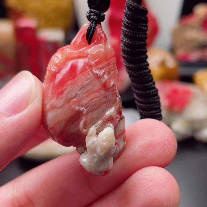 巴林鸡血石满满血