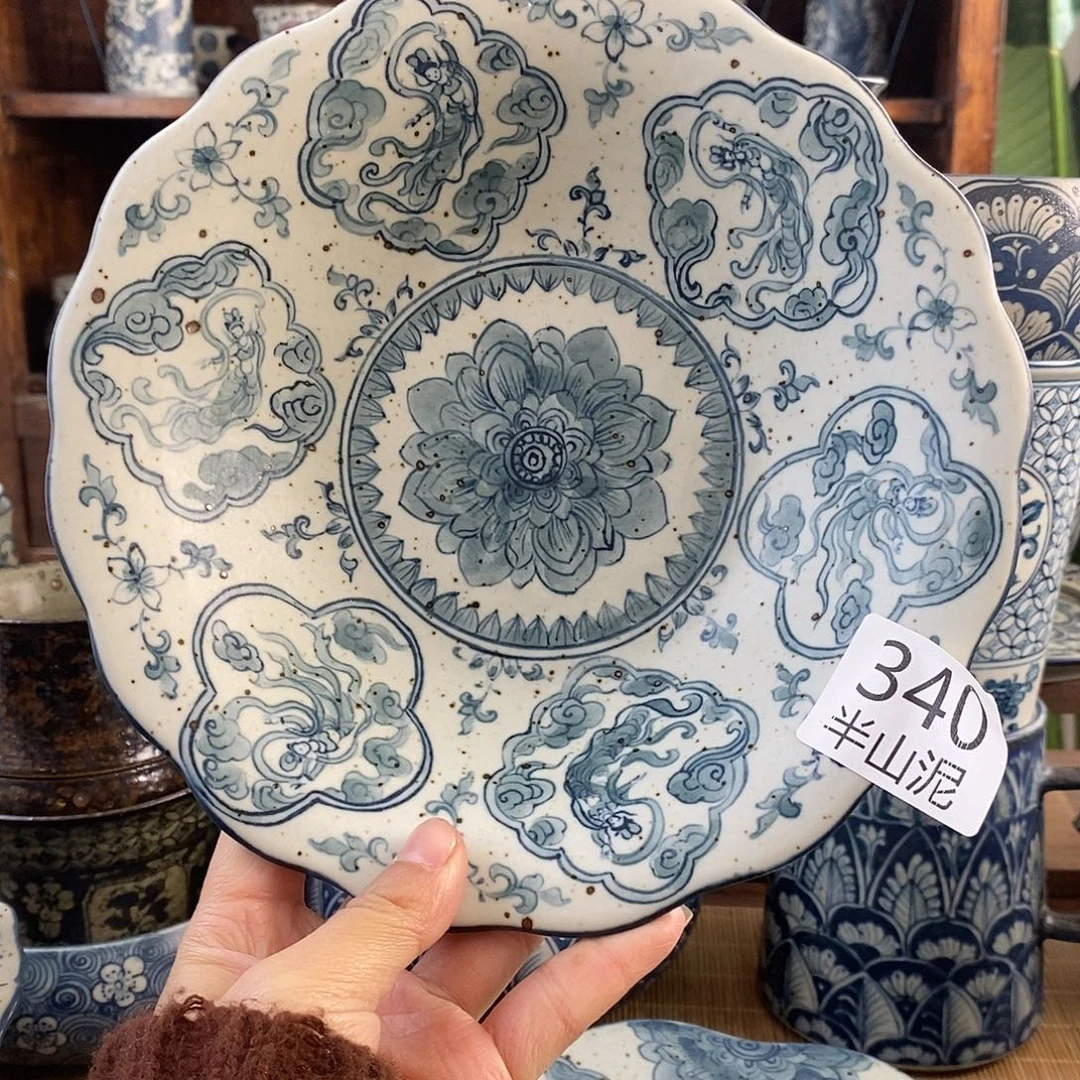 陶手工手绘青花高温陶瓷