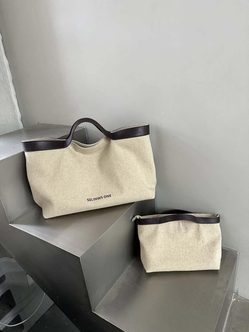 【亚麻系列Hh】selinweiss-新款时尚轻奢亚麻包手提单肩斜挎包25173