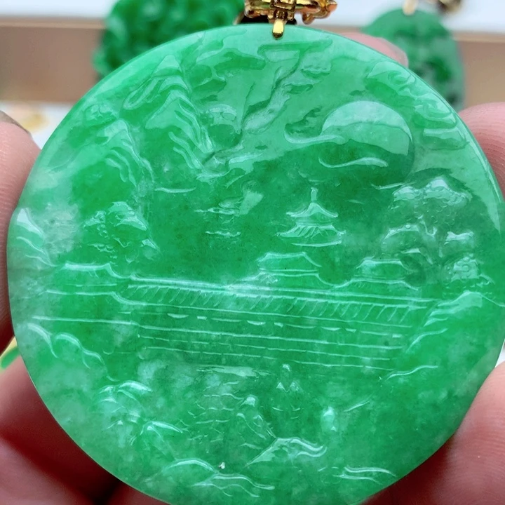 翡翠未镶嵌吊坠(不含链)