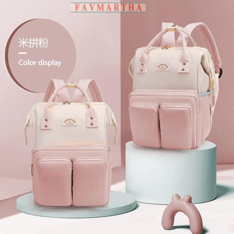 FAVMARTHA 妈咪妈妈母婴揹包2025新款孕妇手提双肩大容量外出轻便