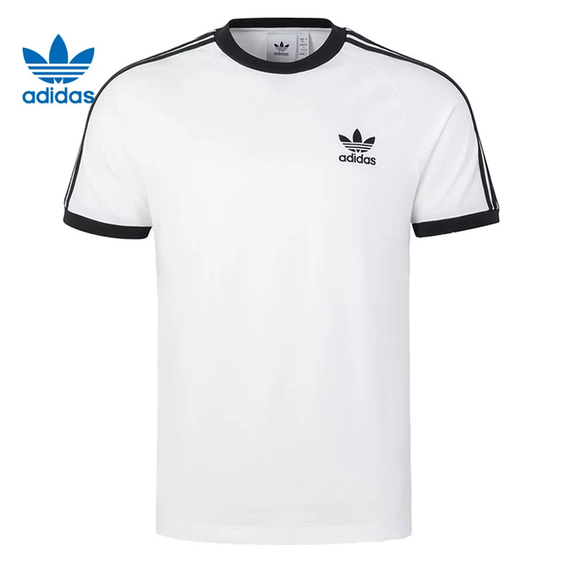 阿迪达斯三叶草短袖男女同款商场同款白色休闲半袖圆领T恤 KB2460