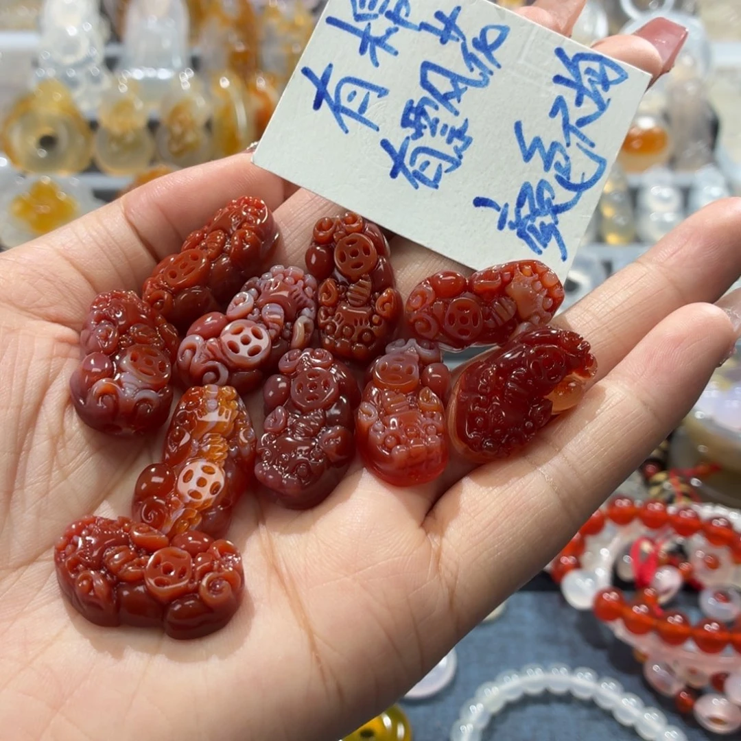 玛瑙/玉髓未镶嵌吊坠(不含链)