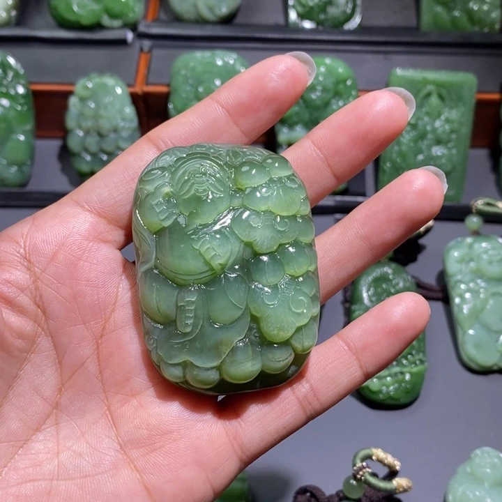 和田玉挂件未镶嵌。***。