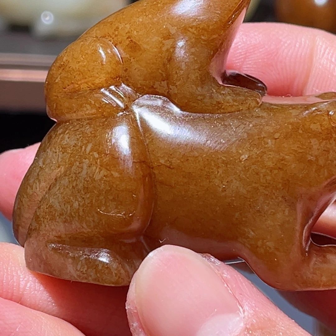 和田玉挂件未镶嵌随*和田玉蛙