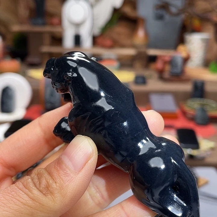 ****子和田玉（墨玉）未镶嵌吊坠(不含链)