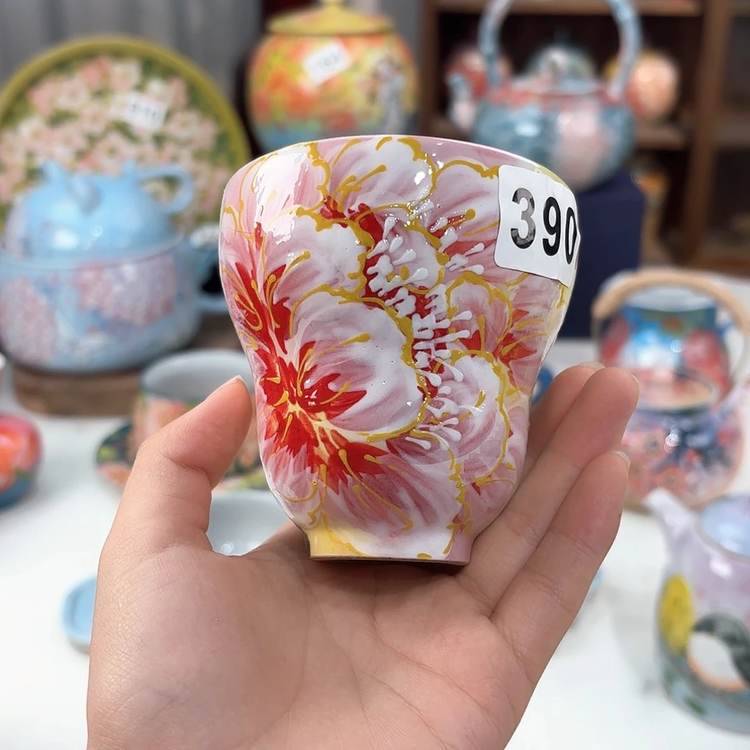 景德镇手绘高温釉下彩陶瓷茶具