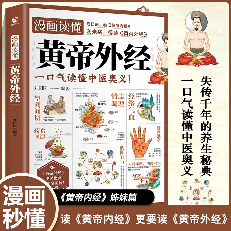 漫画读懂《黄帝外经》 黄帝内经姊妹篇黄帝外经全解彩图 原文白话文