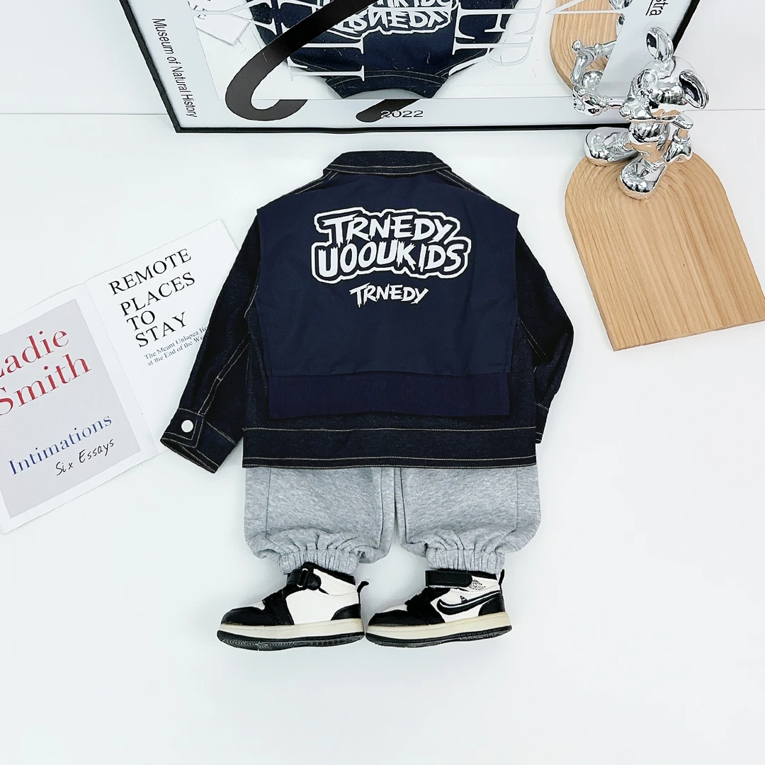 男童牛仔外套秋冬2025秋新款秋装儿童夹克 BQ25983Y 悠悠童话童装