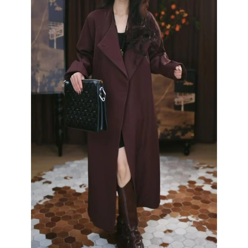 【言柒】设计师款时尚复古秋冬宽松国风休闲潮流百搭长款上衣棉服