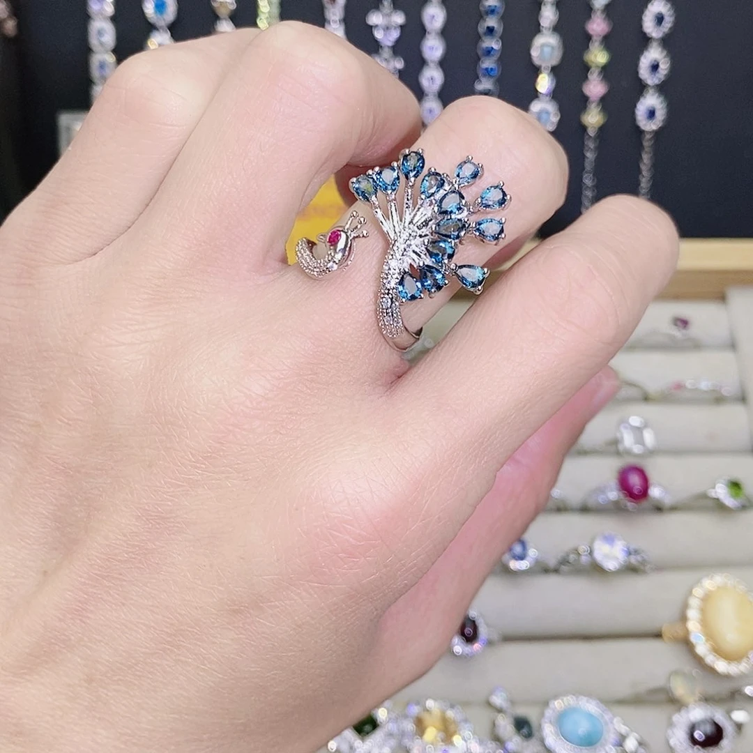 未镶嵌戒指托帕石