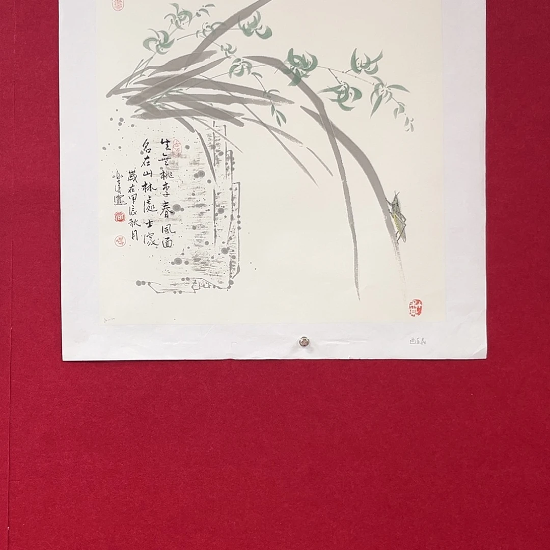 国画曲乐民三尺斗方花鸟尹