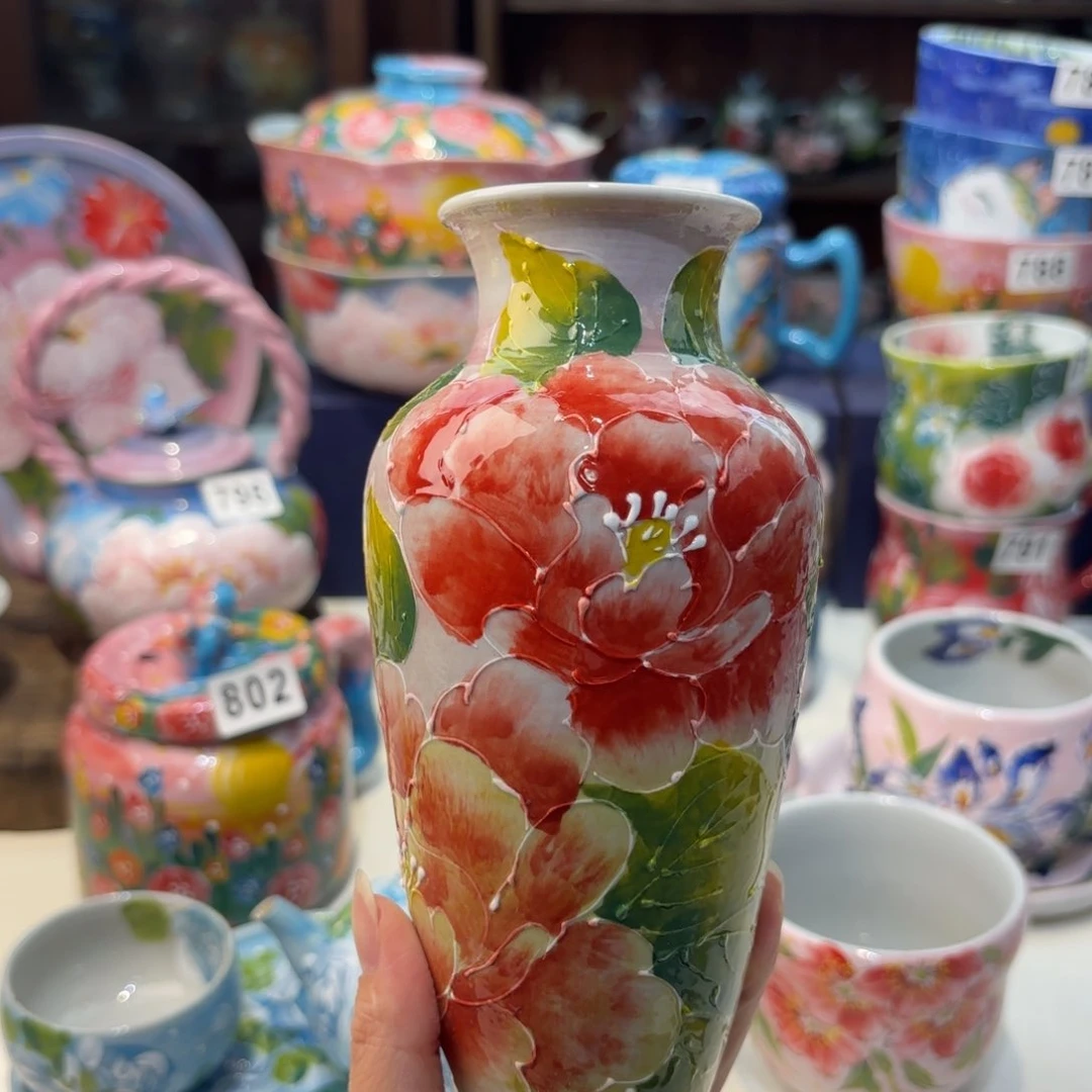 瓷片景德镇手绘高温釉下彩陶瓷茶具