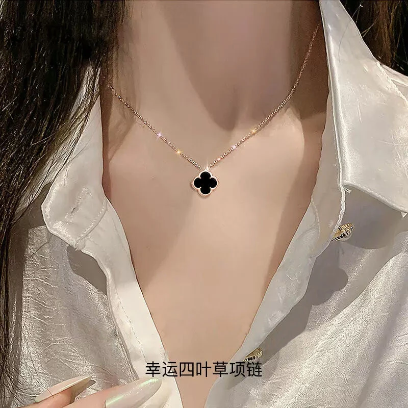 合金项链 项链四叶草项链ins时尚项链