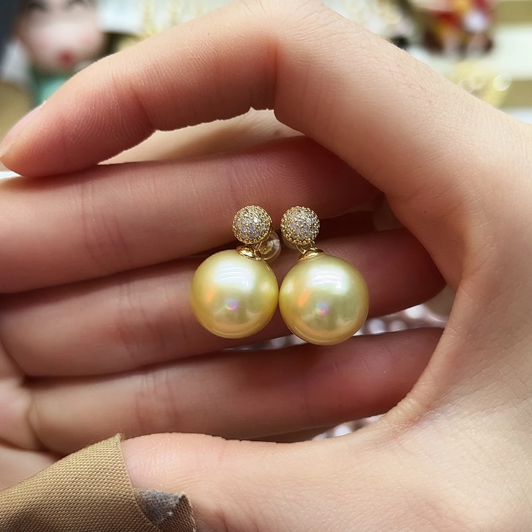 未镶嵌耳饰海水珍珠