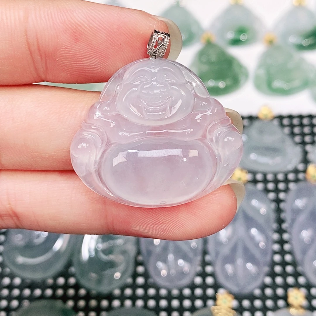 颈饰18K金镶嵌翡翠