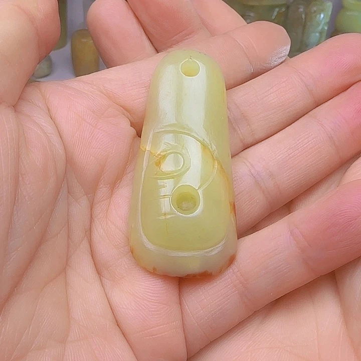 和田玉吊坠(不含链)未镶嵌