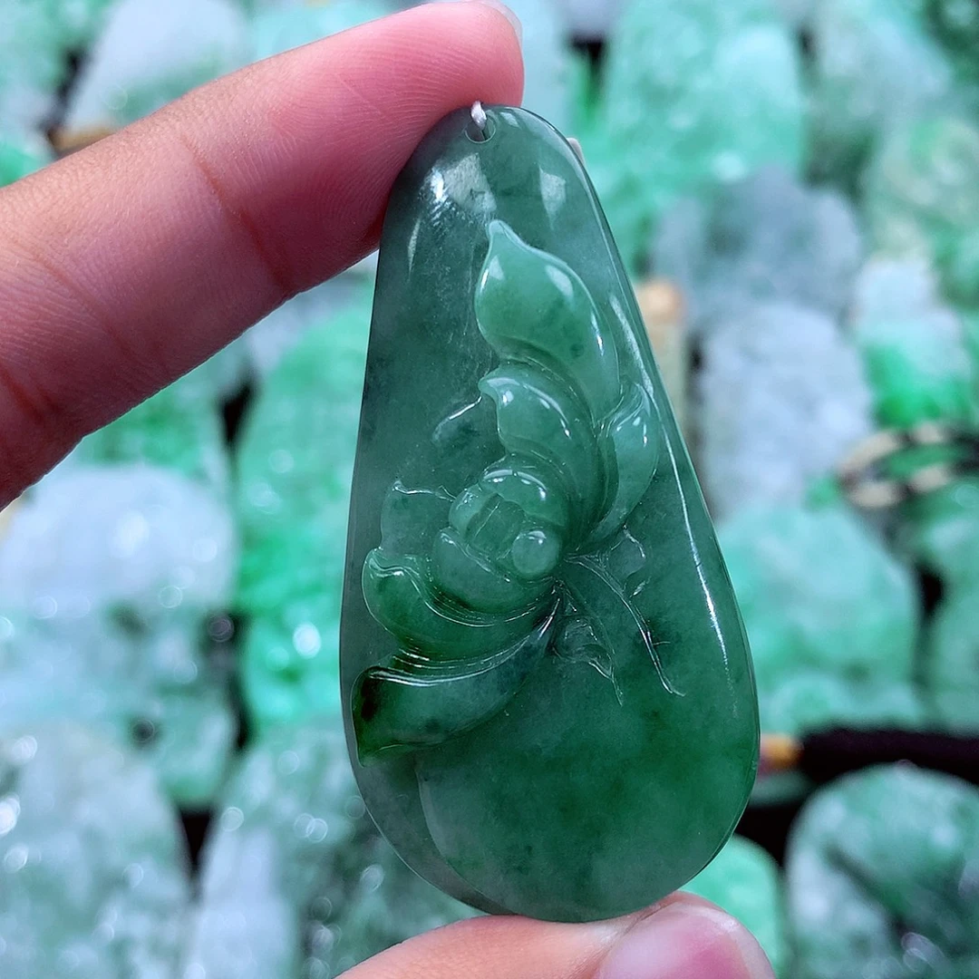翡翠未镶嵌吊坠(不含链)