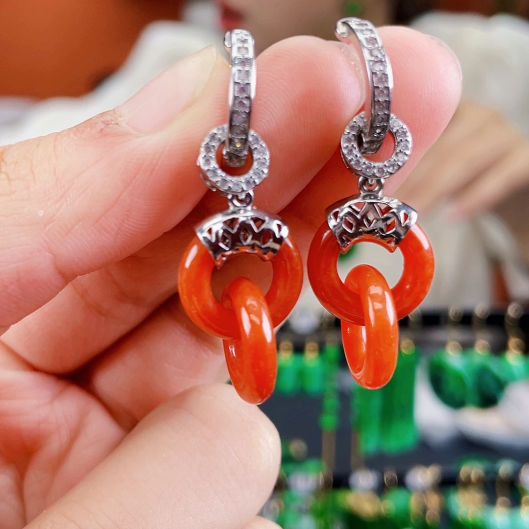 未镶嵌翡翠耳饰饰品