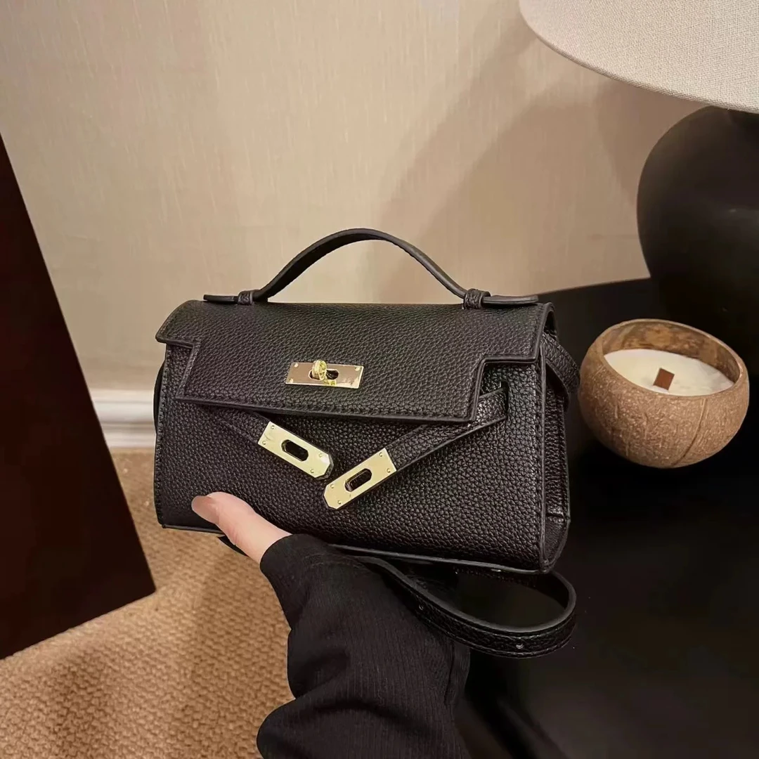 时尚简约凯莉包单肩斜挎包