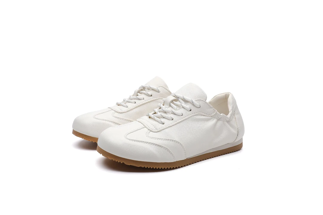 9910马皮夏新款真皮小白鞋女平底复古运动休闲百搭阿甘鞋