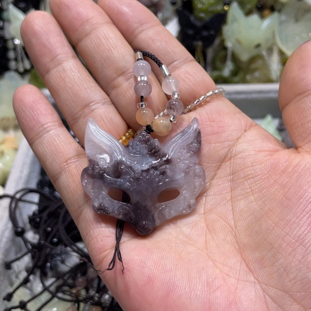 【闪购商品】岫玉颈饰未镶嵌花**?47吊坠