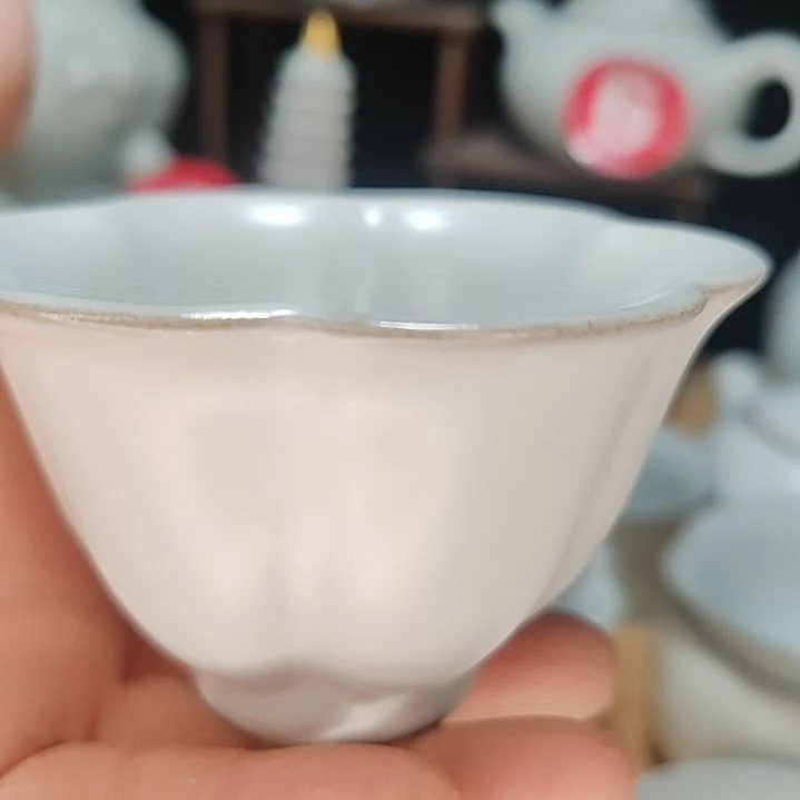 微瑕天青釉主人杯