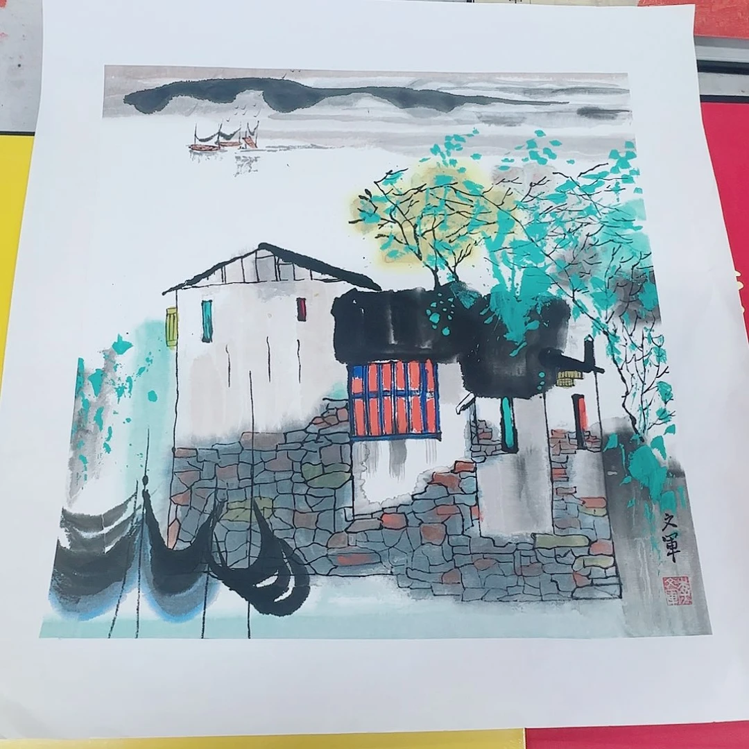 国画李文军教授作品