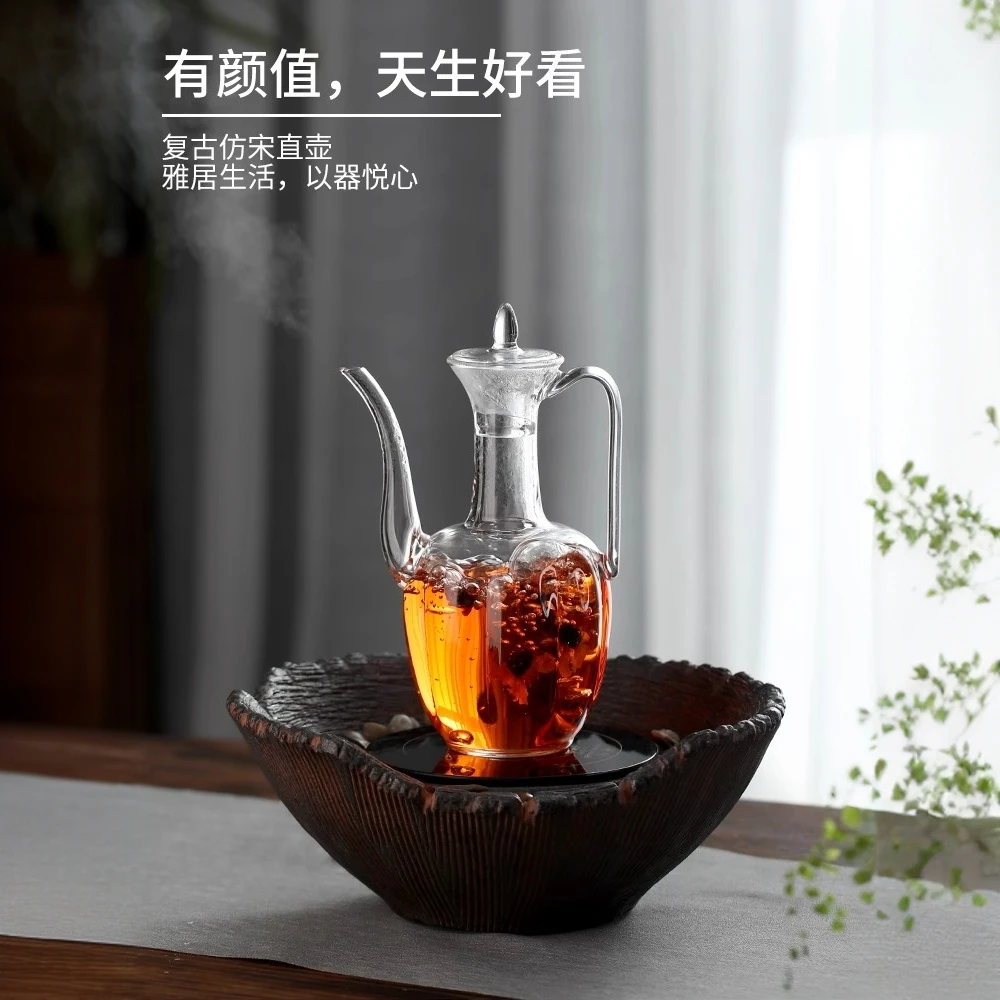 贵妃执壶仿宋过滤泡茶器花茶壶绿茶壶专用茶壶茶具仿古泡喝茶器具