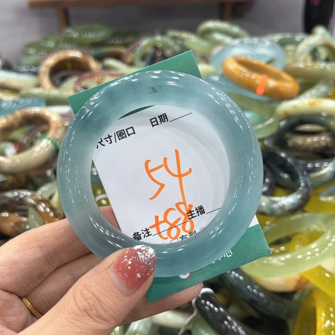 未镶嵌蛇纹石玉手镯手镯