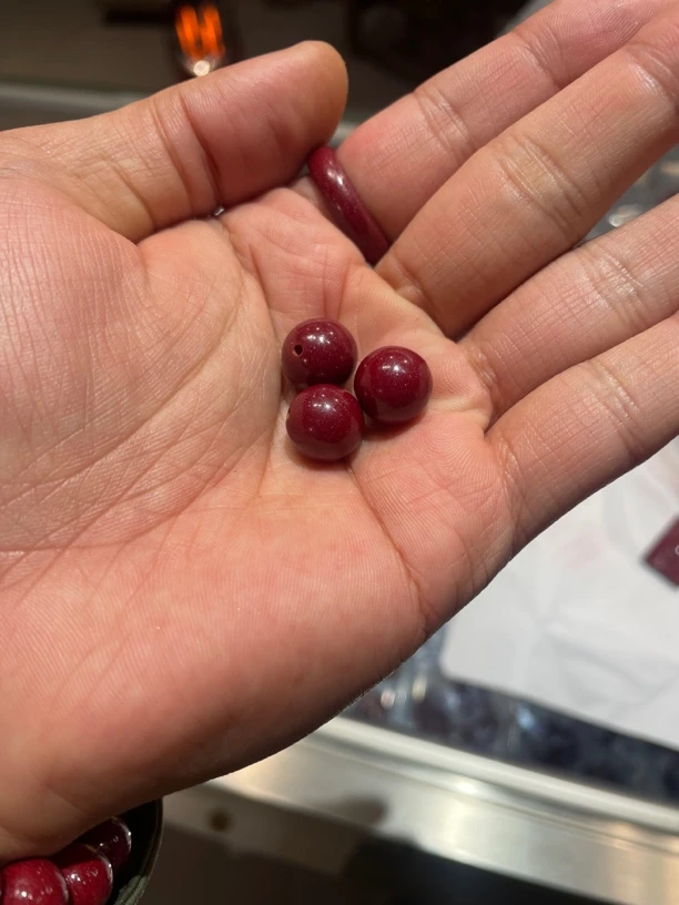 含辰砂工艺品含辰砂工艺紫金砂单珠12