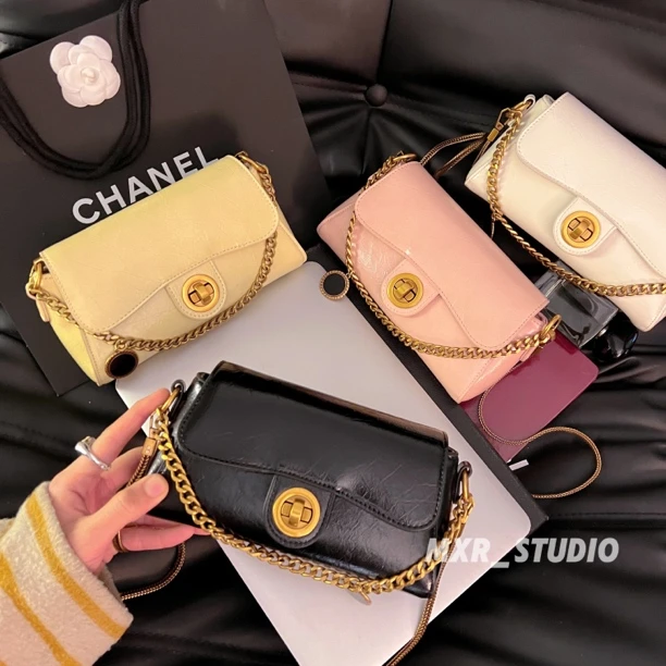 【万能选手】2025早春链条小方包小众设计包百搭ins单肩包斜挎包