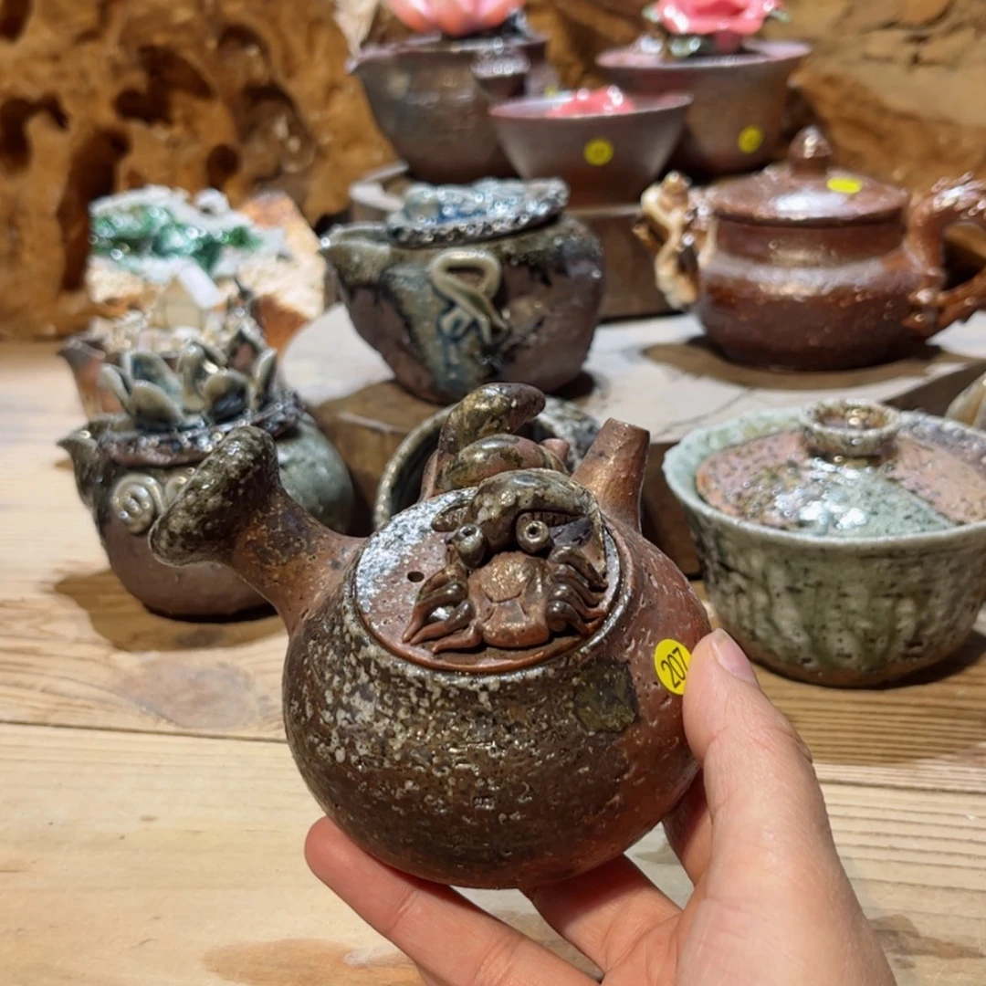 【闪购商品】柴烧茶具纯手工侧把壶207