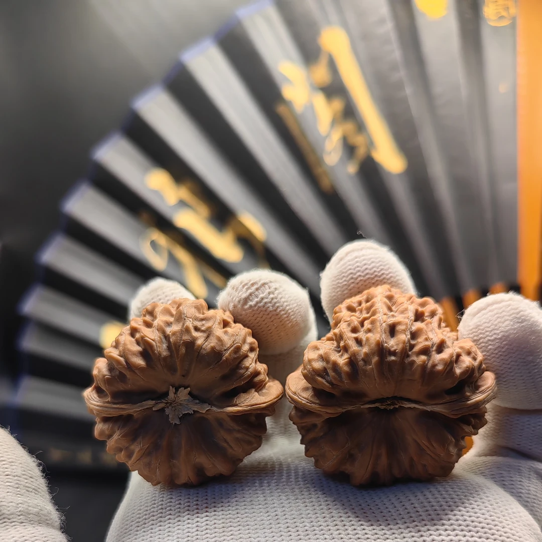 全品 精对 精选 平谷凹底核桃 42/40/36 狮子头文玩核桃 无修无夹